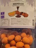 Mängden socker i Mandler appelsin og sjokolade