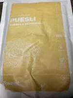 Mängden socker i Puesli Banana & Cranberry