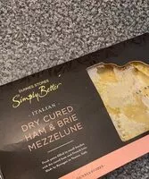 Mängden socker i Dry Curred Ham & Brie Mezzelune