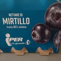 Mängden socker i Nettare di mirtillo