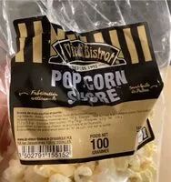 Mängden socker i Pop corn sucré