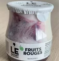 Mängden socker i Le Yaourt du moment Fruits Rouges