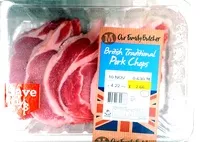 Mängden socker i British Traditional Pork Chops