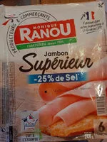 Mängden socker i jambon Supérieur  _25% de sel
