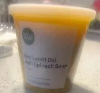 Mängden socker i Red Lentil Dal with spinach soup