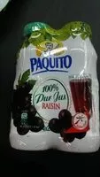 Mängden socker i Jus de raisin - Paquito - 4 × 20cl