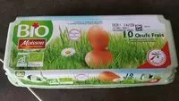 Mängden socker i Oeufs Bio moisson - Intermarché  - 10