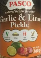 Mängden socker i Pasco Garlic &lime Pickle