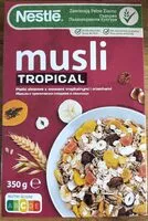 Mängden socker i musli tropical