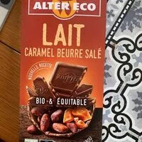 Mängden socker i Alter eco lait caramel beurre salé