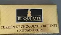 Mängden socker i Turrón de chocolate crujiente calidad extra