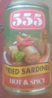 Mängden socker i 555 Fried sardines hot & spicy
