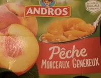 Mängden socker i Désert fruitier pêche morceaux