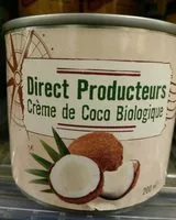 Mängden socker i Crème de coco biologique