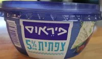 Mängden socker i גבינה מלוחה 5%. מחלב בקר