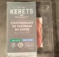 Mängden socker i Chiffonade de pastrami de dinde