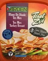 Mängden socker i Blanc de dinde tex mex