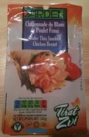 Mängden socker i Wafer Thin Smoked Chicken Breast