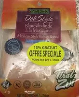 Mängden socker i Blanc de dinde