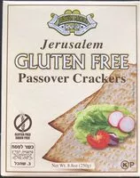 Mängden socker i Passover crakers gluten free