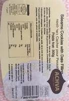 Mängden socker i Sesame cookies with date filling