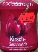 Mängden socker i Cerise Sodastream Sirop 375 ml