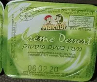 Mängden socker i Crème dessert - pistache