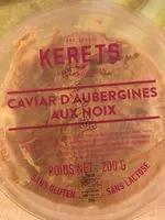 Mängden socker i Caviar d'aubergine aux noix