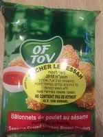 Mängden socker i Bâtonnets de poulet au sésame