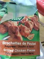 Mängden socker i Brochettes of tov