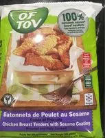 Mängden socker i Batonnets de poulet au sesame