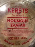 Mängden socker i Houmous zaatar