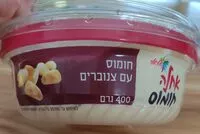 Mängden socker i חומוס עם צנוברים