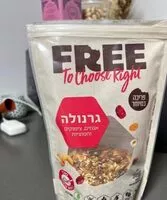 Mängden socker i גרנולה אגוזים צימוקים וחמוציות