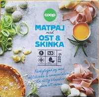 Mängden socker i Matpaj med ost & skinka