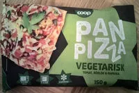 Mängden socker i Coop Pan Pizza Vegetarisk