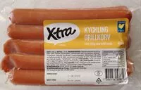 Mängden socker i Kyckling Grillkorv