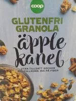 Mängden socker i Glutenfri Granola Apple Kanel