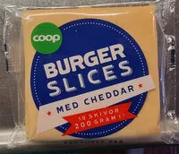 Mängden socker i Burger slices med cheddar