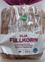 Mängden socker i Vilja Fullkorn