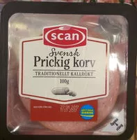 Mängden socker i Svensk Prickig korv