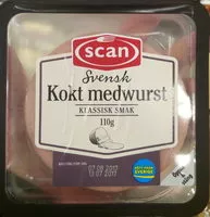 Mängden socker i Svensk Kokt medwurst