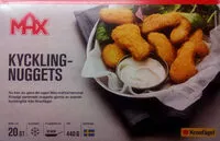 Mängden socker i Max Kycklingnuggets