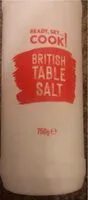 Mängden socker i British Table Salt
