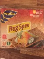 Mängden socker i Wasa Rugsprød