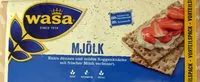 Mängden socker i Knäckebrot Mjölk