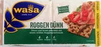 Mängden socker i Knäckebrot Roggen Dünn