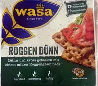 Mängden socker i Knäckebrot Roggen