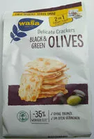 Mängden socker i Wasa Delicate Thin Crackers Black & Green Olives