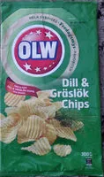 Mängden socker i OLW Dill & Gräslök Chips